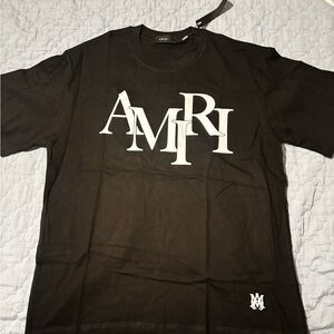 AMIRI Black Staggered T-Shirt